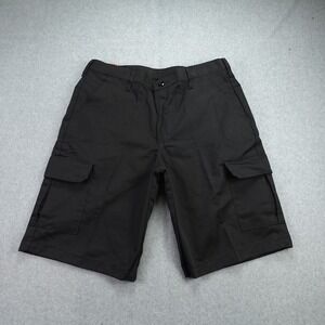 Red Kap Shorts Mens 34x12 Black Cargo Durable Twill Utility Workwear PT66BK0 New